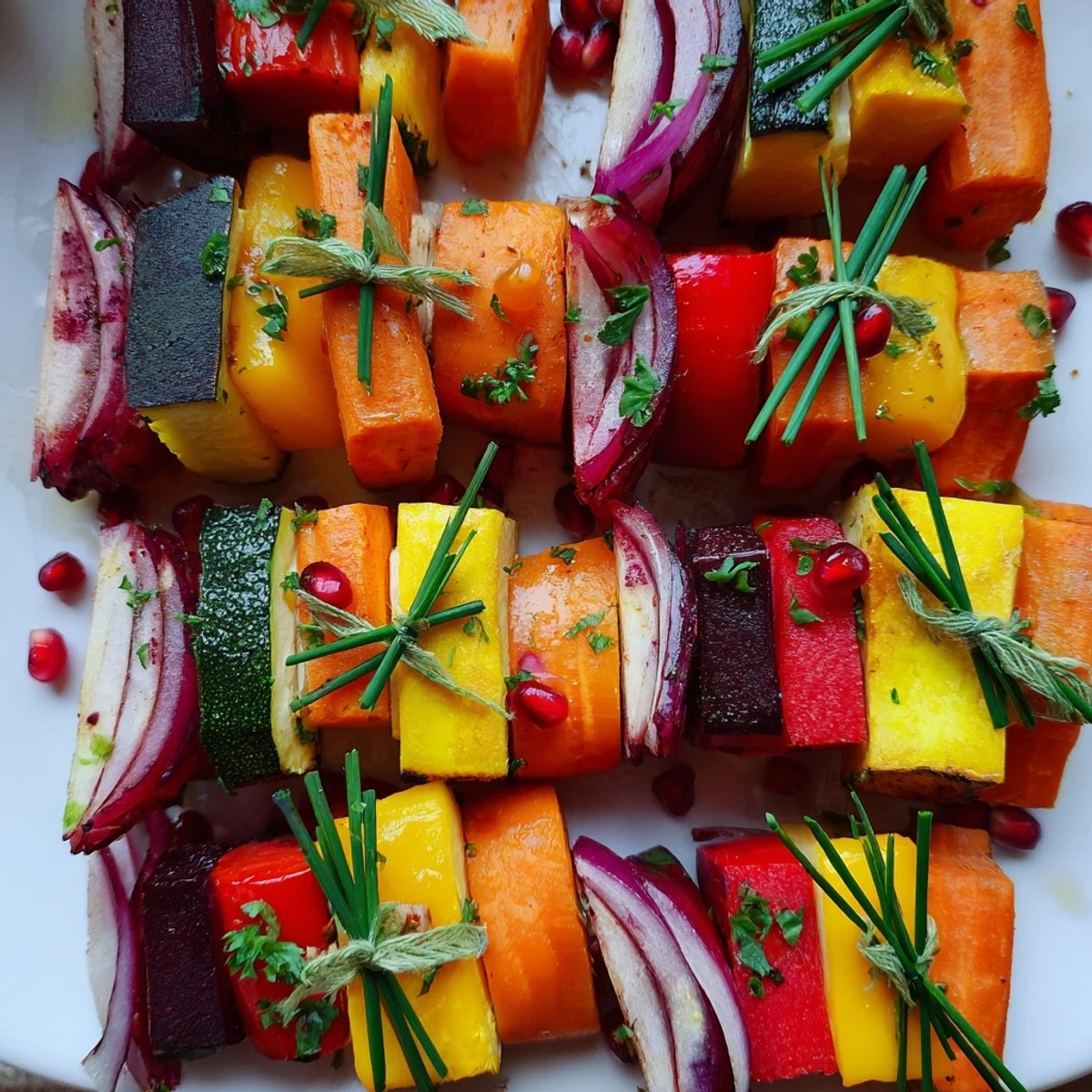 Roasted Christmas Present Veggie Crates, a colorful and festive side dish ready to be enjoyed.