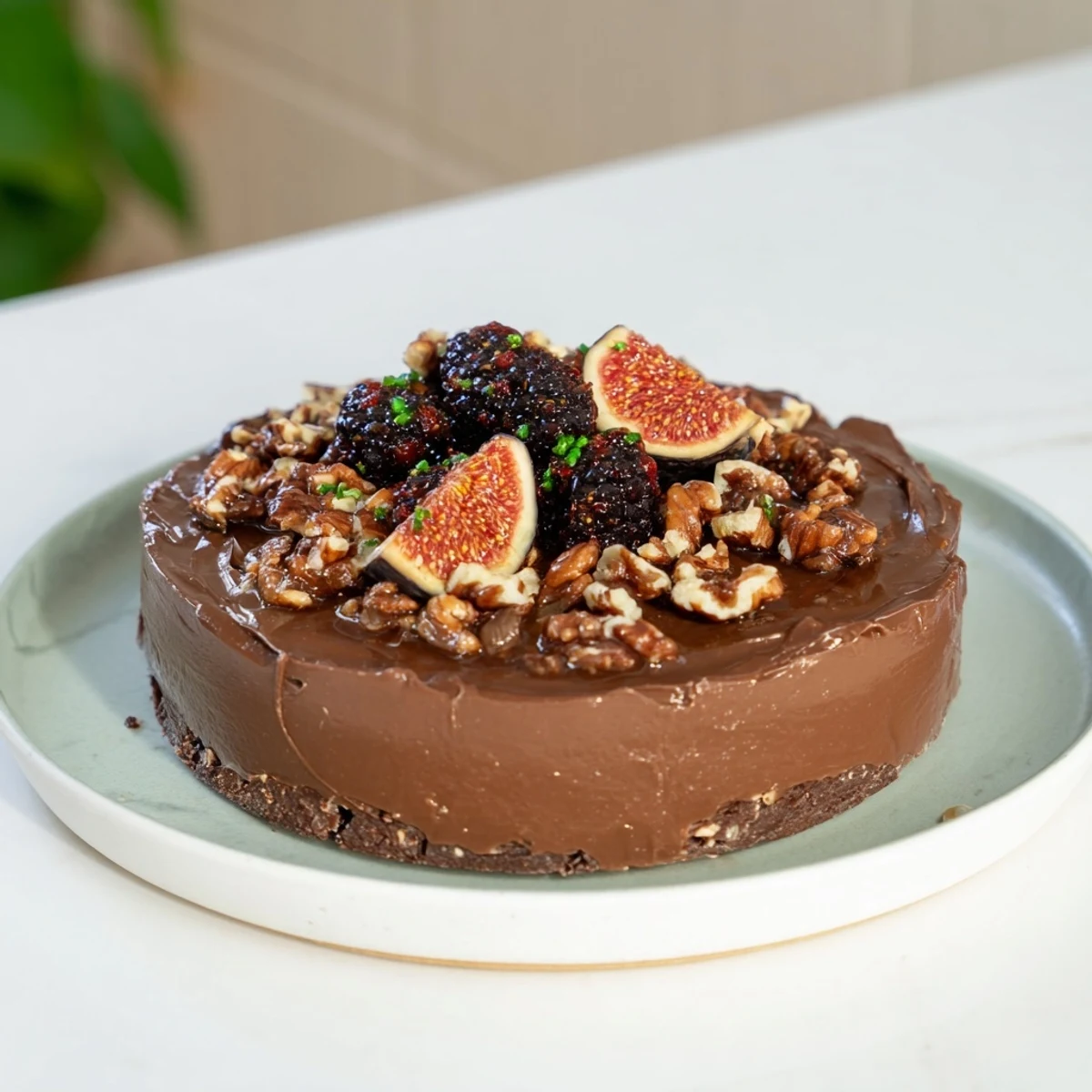 Velvet Underground appetizer: Creamy pâté swirled with vibrant fig and blackcurrant jam, topped with roasted nuts.