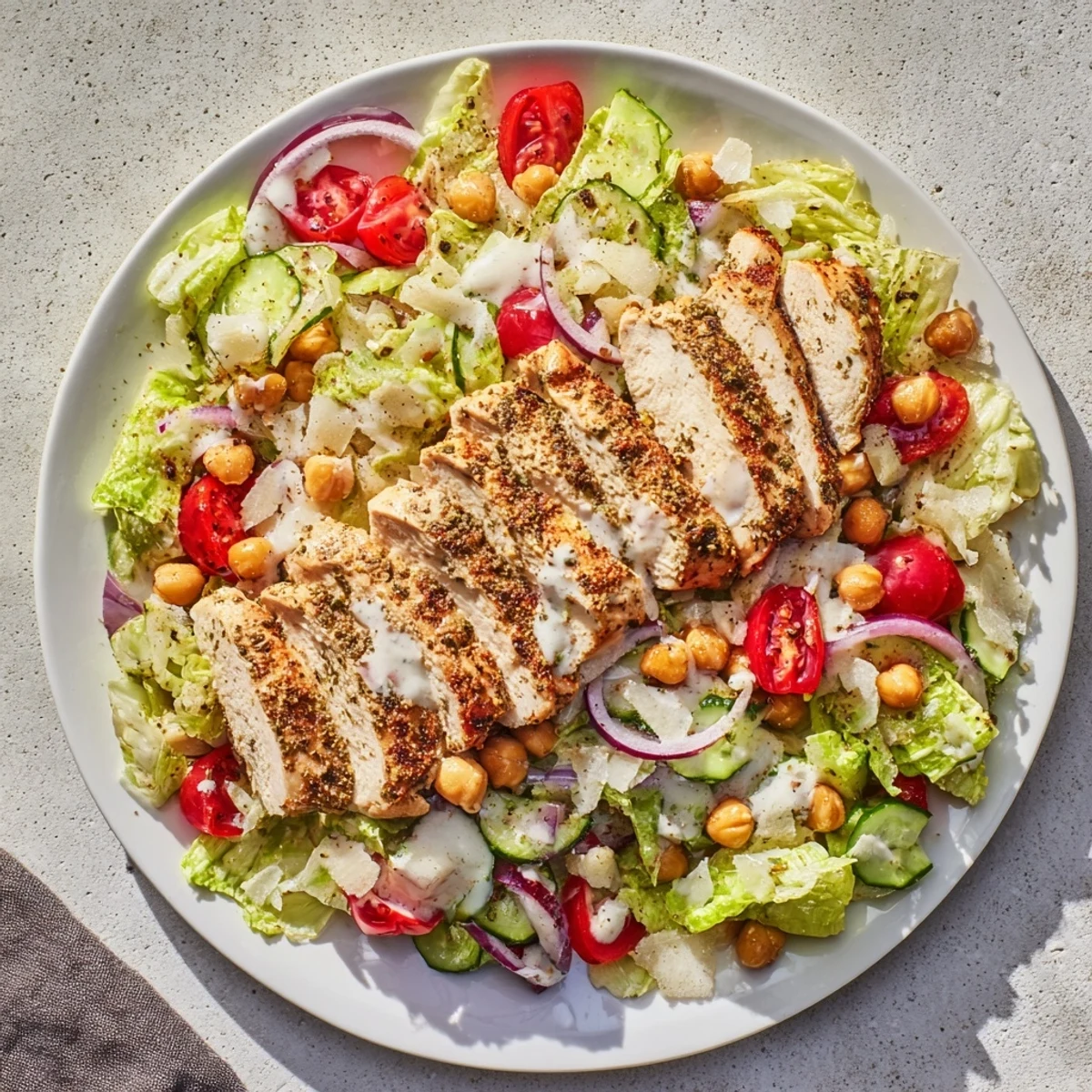 Chicken Caesar Pasta-less Bowl