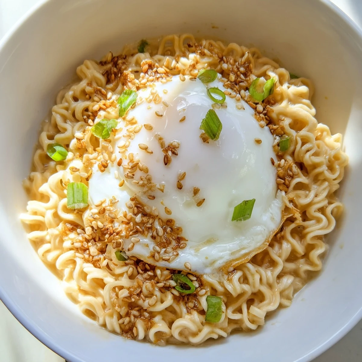 Instant cheese ramen bowl