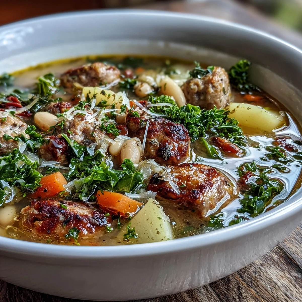 Tuscan White Bean Sausage Soup