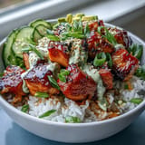 Spicy Mayo Salmon Rice Bowl