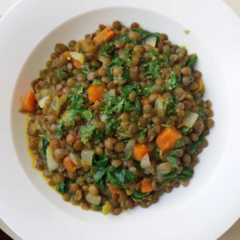 Lentil and Spinach Curry