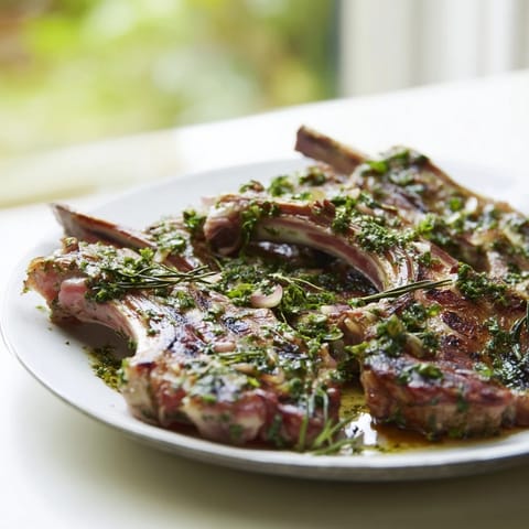 Rustic Mint Pan-Seared Lamb