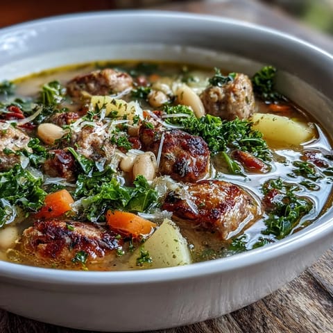 Tuscan White Bean Sausage Soup