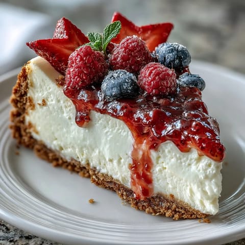 Fourth July No-Bake Cheesecake