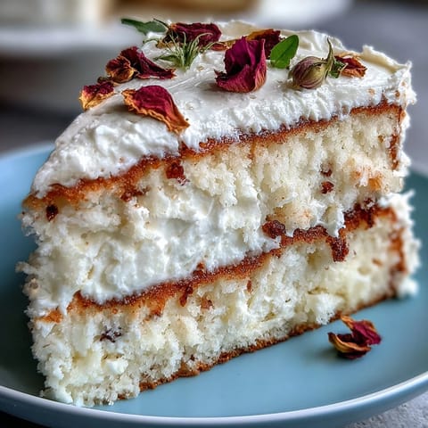 Floral Gold Leaf Cake