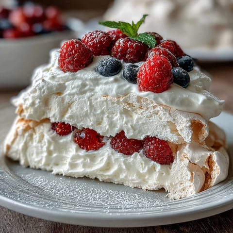 1. Mothers Day Pavlova with Mixed Berries: crisp meringue shell topped with fluffy whipped cream and a vibrant mix of fresh strawberries, raspberries, blueberries, and blackberries.