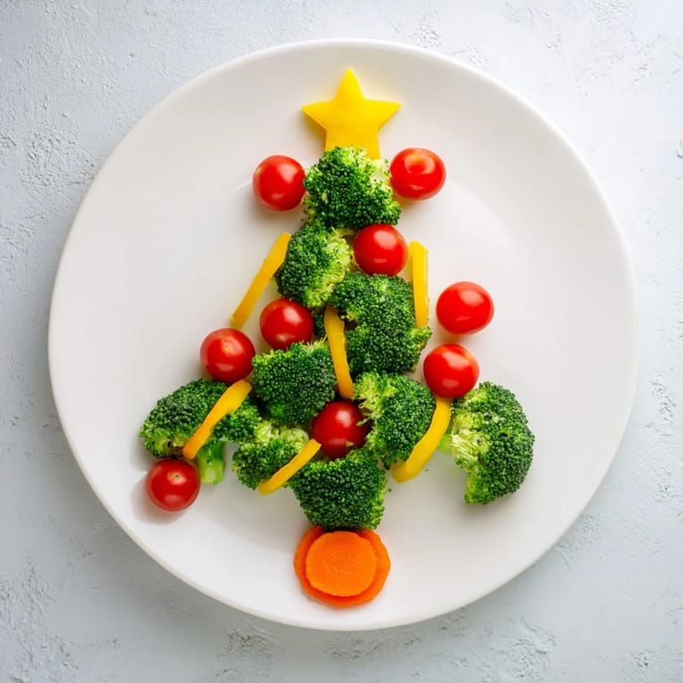 Easy-to-make Broccoli Tree recipe: visually stunning and nutritious, ideal for kids' parties.