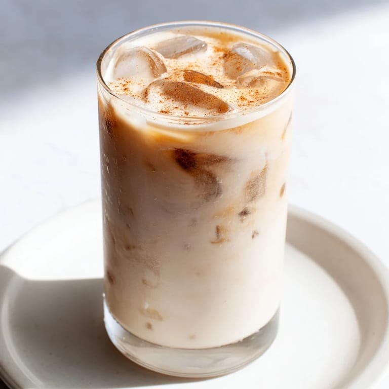 A tall glass of Proffee Power Blend, swirled with protein, offers a delicious morning pick-me-up.