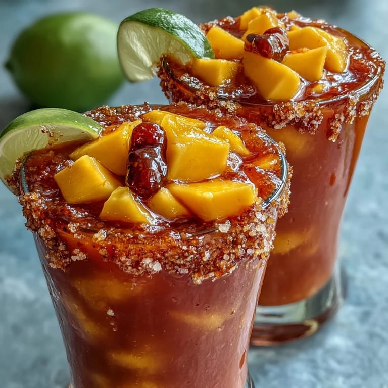 Refreshing alcohol-free mangonada featuring bright mango slush, spicy-sweet chamoy drizzle, and Tajín-rimmed glass, perfect for summer celebrations.